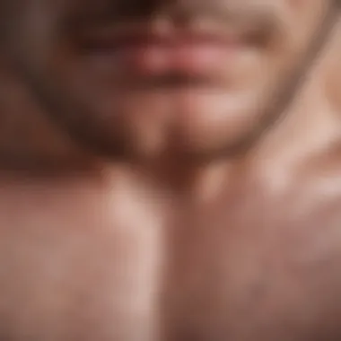 Ingrown Hair Detail Close-up view of ingrown hair on skin