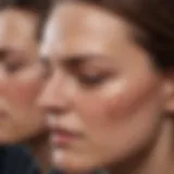 Illustration depicting the stages of a migraine, highlighting postdrome.