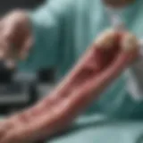 Illustration of the bone marrow donation procedure