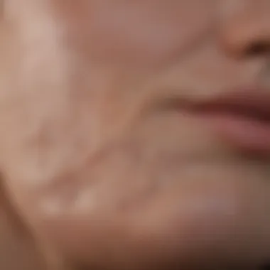 Effects on Skin Hydration Close-up of skin hydration after paraffin treatment