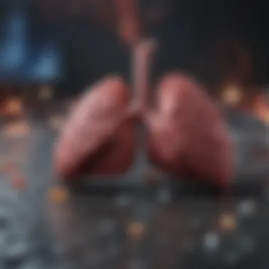 Risk Factors for Primary Pulmonary Cancer Infographic depicting risk factors associated with primary lung cancer.