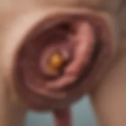 Diagram illustrating the stages of rectal cancer