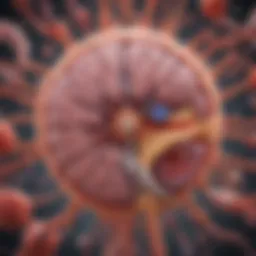 Illustration depicting the pathophysiology of sepsis