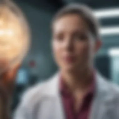 Advancements in Cancer Research Researcher studying advancements in small cell lung cancer therapies