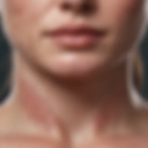 Illustration depicting the skin layers affected by folliculitis.