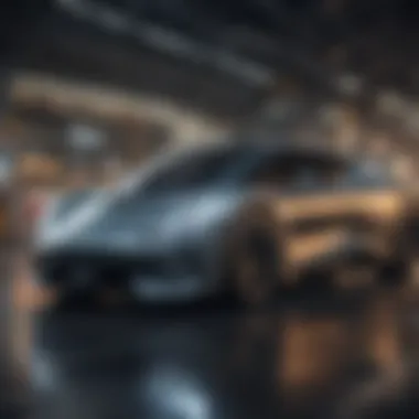 Futuristic Vehicle with Telematics A futuristic vehicle showcasing advanced telematics features.