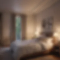 A serene bedroom environment promoting restful sleep