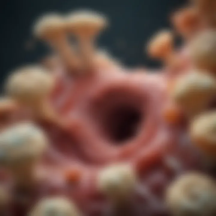 Illustration of immune system response to fungal infections