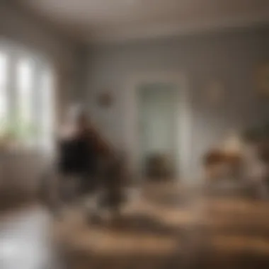 Artistic depiction of the caregiver's journey in dementia care
