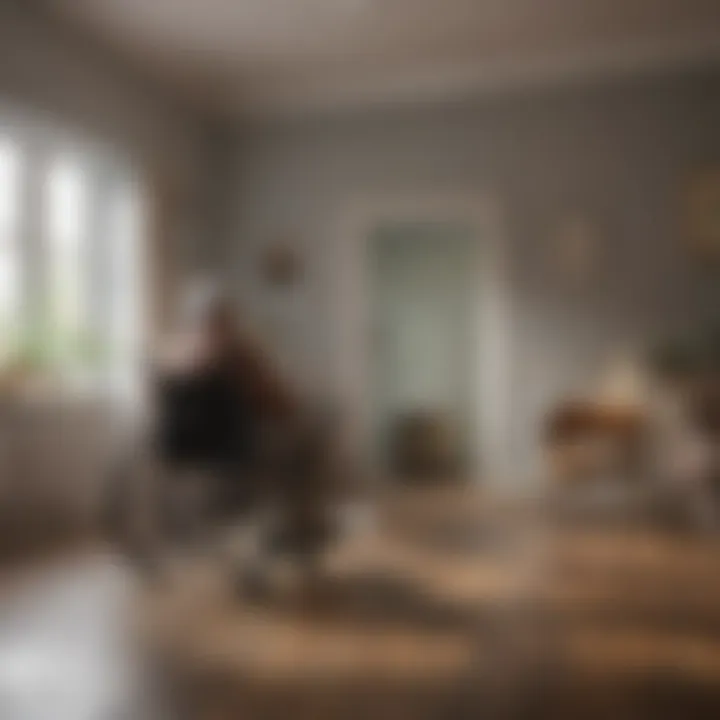 Artistic depiction of the caregiver's journey in dementia care