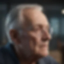 Illustration depicting the cognitive decline associated with dementia
