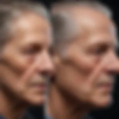 Diagram showing the physical changes that occur in late-stage dementia