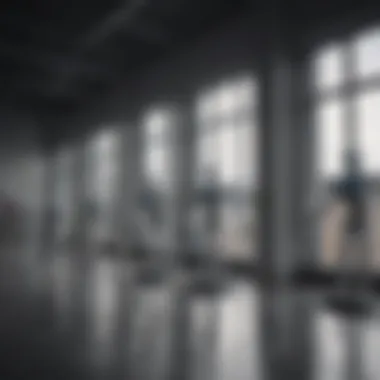 Different types of window robots showcased in a facility management setting