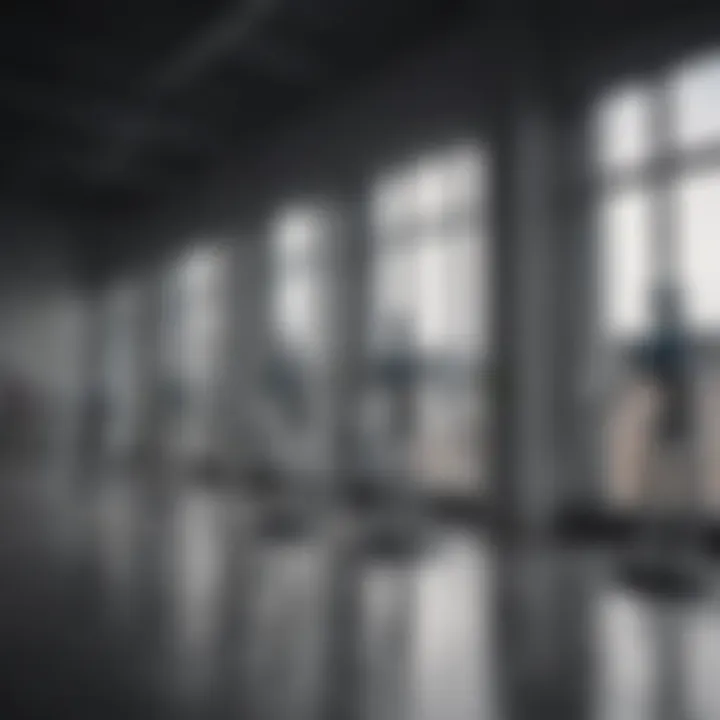Different types of window robots showcased in a facility management setting
