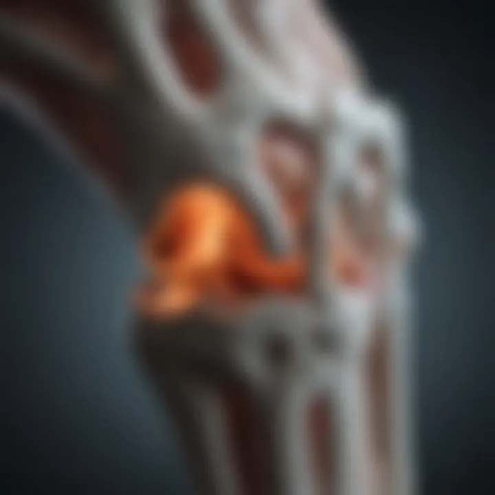 Visual representation of diagnostic imaging techniques for knee osteoarthritis