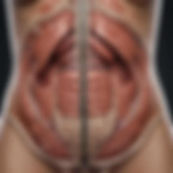 Anatomical illustration of the upper left abdomen highlighting organs