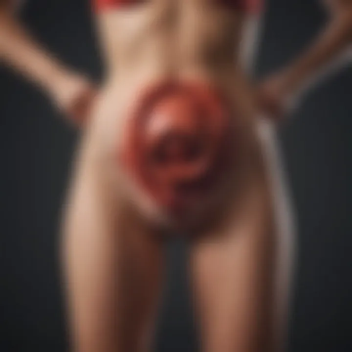 Infographic depicting common causes of uterine bleeding