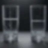 Conceptual diagram of temporary and permanent water hardness