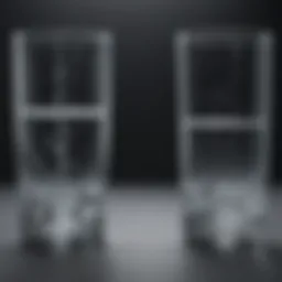 Conceptual diagram of temporary and permanent water hardness