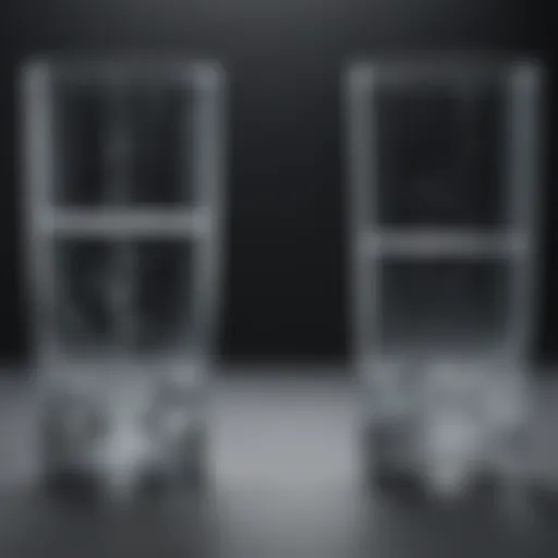 Conceptual diagram of temporary and permanent water hardness