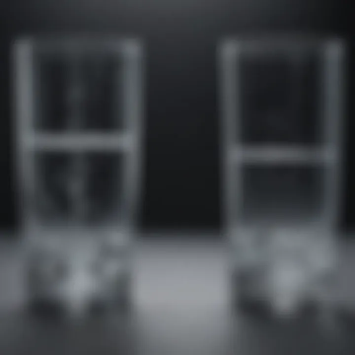 Conceptual diagram of temporary and permanent water hardness
